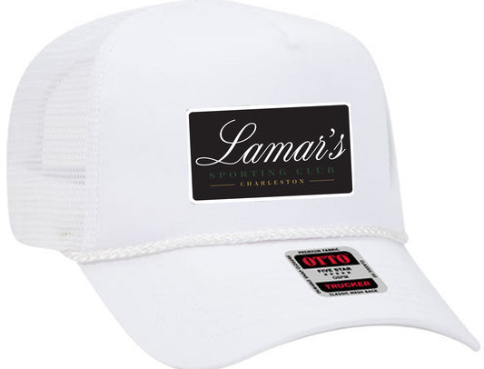Lamar's Sporting Club Trucker Hat - White